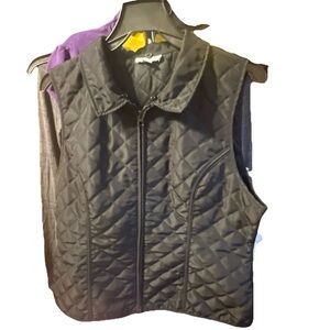 Kim Rogers Black Quilted Vest